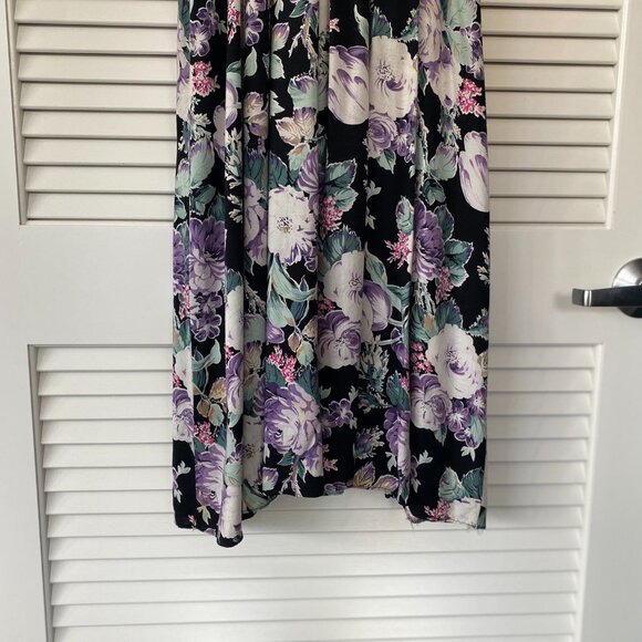 Vintage REO Originals Floral V-Neck Sleeveless Midi Dress, Size 6 - Picture 4 of 8